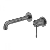 Opal Wall Basin Mixer Graphite Seperate Back Plate